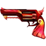Red & Gold Mermaid Gun